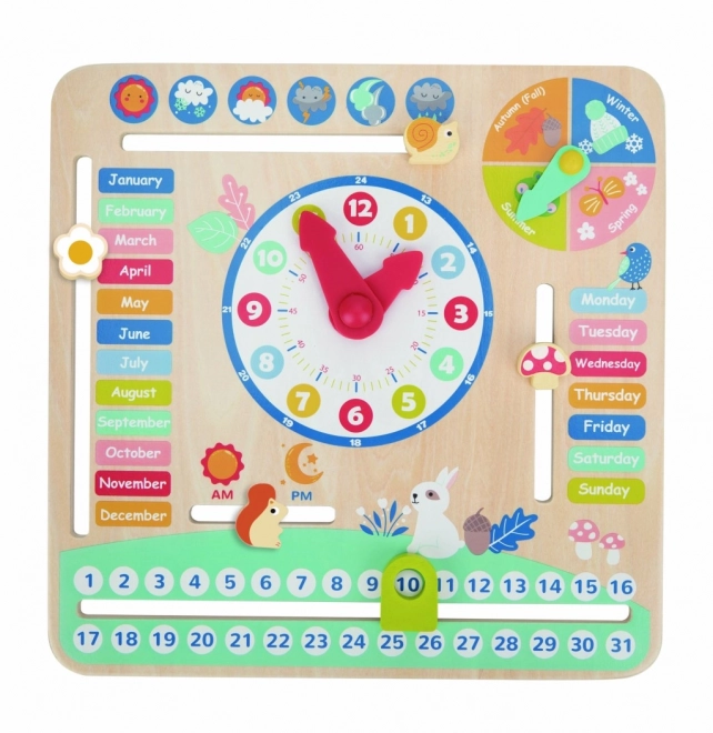 Houten kalender voor kinderen