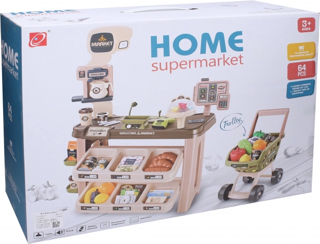 Supermarkt met effecten 63x35x84 cm