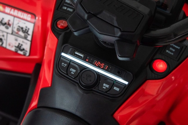 Elektrische kinderquad Can Am Outlander met bestuurder