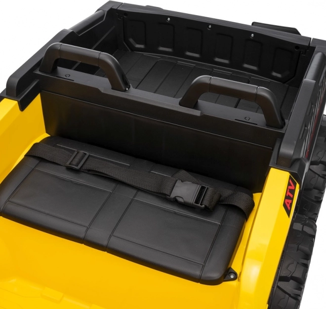 Gele sportieve kinderquad TX ATV
