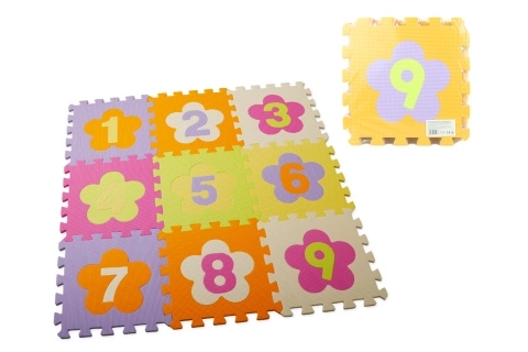 Schuimpuzzel 9 stuks cijfers