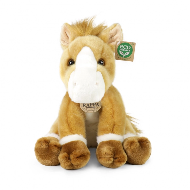 Zittend pluchen paard 30 cm ECO Vriendelijk