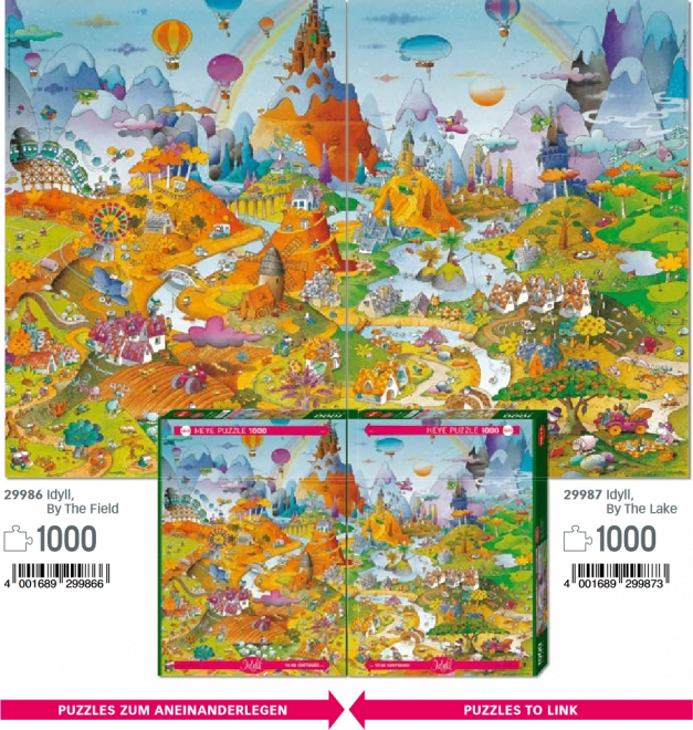 Puzzel 1000 stukjes Idylle - Veld