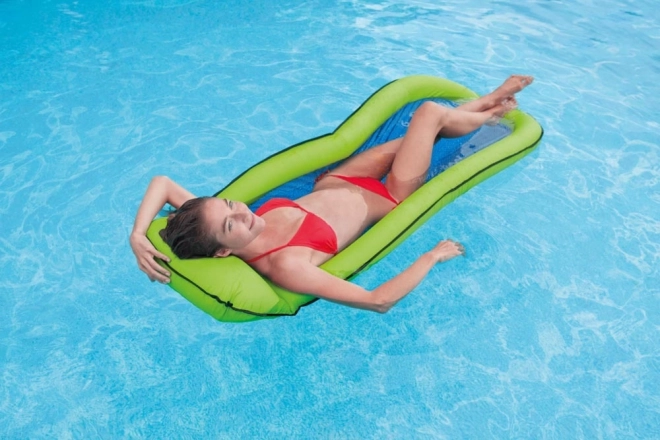 Luchtbed met koelnet voor drijven blauw INTEX