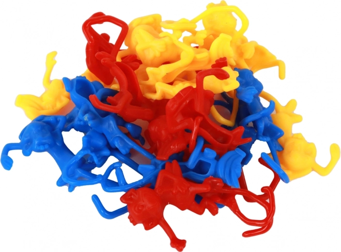 Kleurrijke aapjes die gemakkelijk in elkaar haken