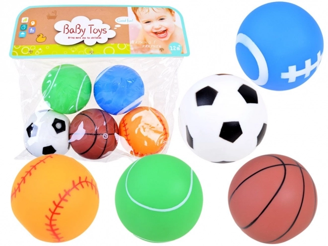 Set van kleurrijke rubberen piepballen