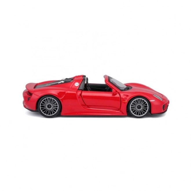 Metalen speelgoedauto Porsche 918 Spyder rood