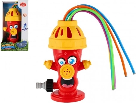 tuinwatersproeier in de vorm van een brandkraan voor kinderen