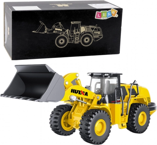 Metalen model van een laadschop HUINA 1:50 geel