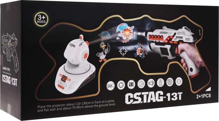 laserset voor kinderen met projector – 2 blasters en interactieve game