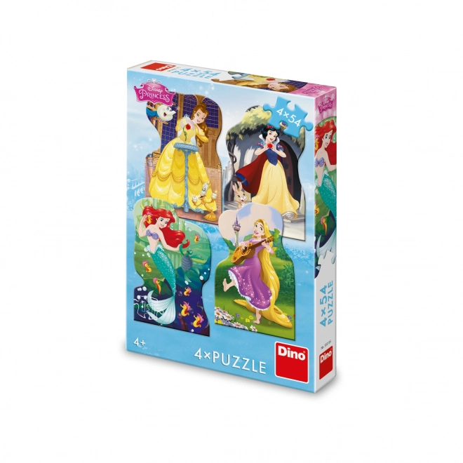 DINO Puzzel Disney prinsessen 4x54 stukjes
