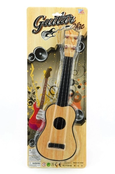 Kunststof gitaar 40cm 2 kleuren op kaart