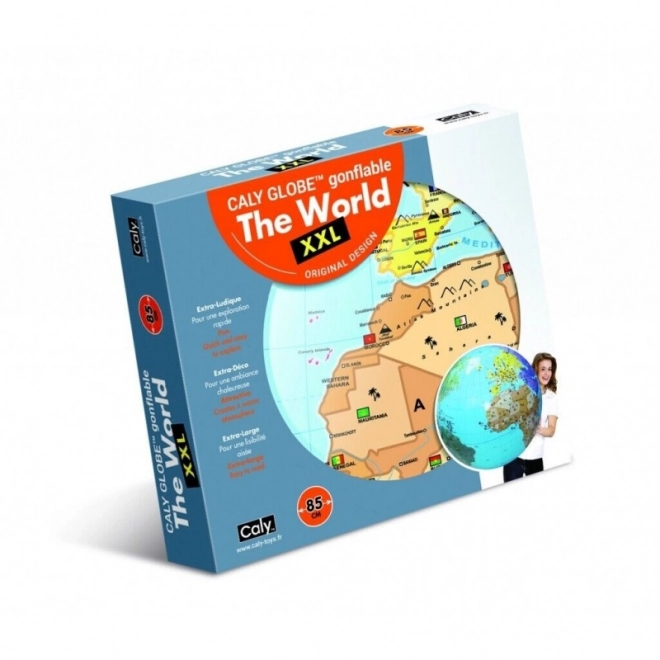 Bal Caly Globe 85 cm - Wereld