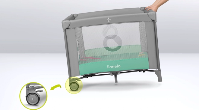 Kinderbox Lionelo Mille grijsgroen