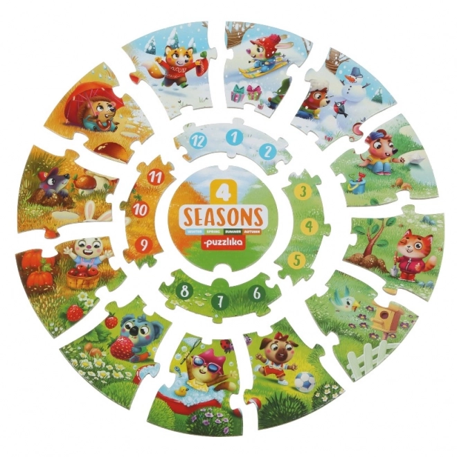 Puzzlika Vier Seizoenen educatieve puzzel voor kinderen