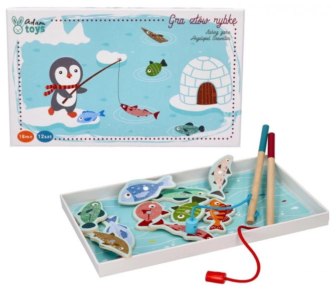 Magnetisch spel - Pinguïn bij de vissen