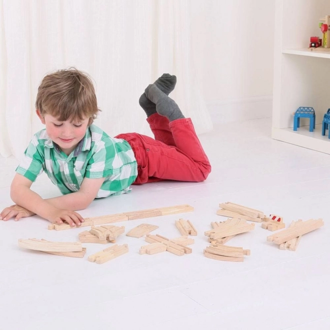 Bigjigs Rail Houten Spoor Set 25 stuks