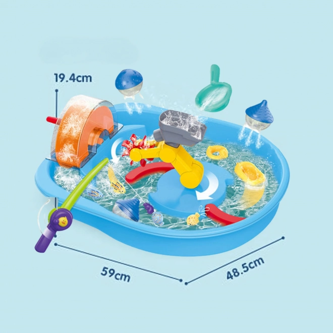 Woopie waterspeelgoed met wiel en vissen vangen 2v1