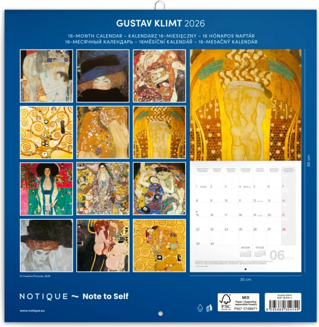 Notitiekalender Gustav Klimt 2026