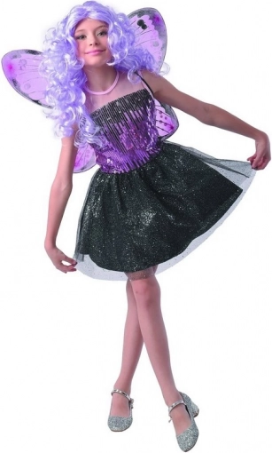 Carnavalsjurk Vlinder voor meisjes, 120–130 cm