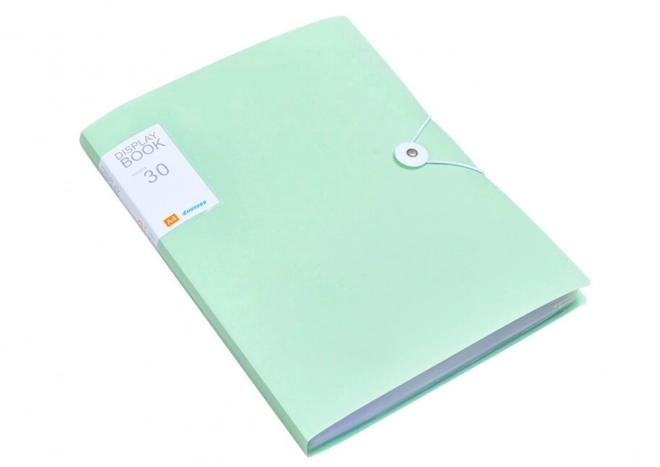 Plastic map met elastiek groen A4