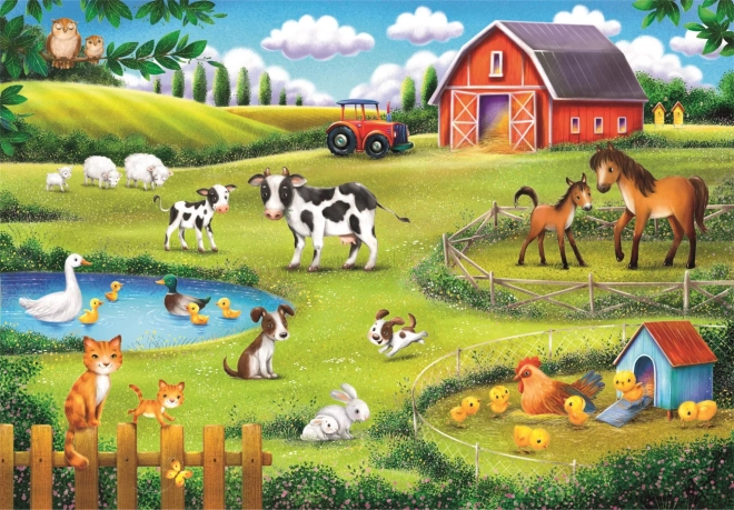 Puzzel CLEMENTONI dierenboerderij 30 stukjes