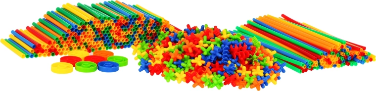 Gekleurde constructie-onderdelen