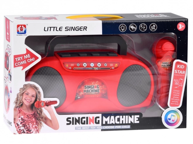 Kinder radio met draadloze luidspreker en microfoon