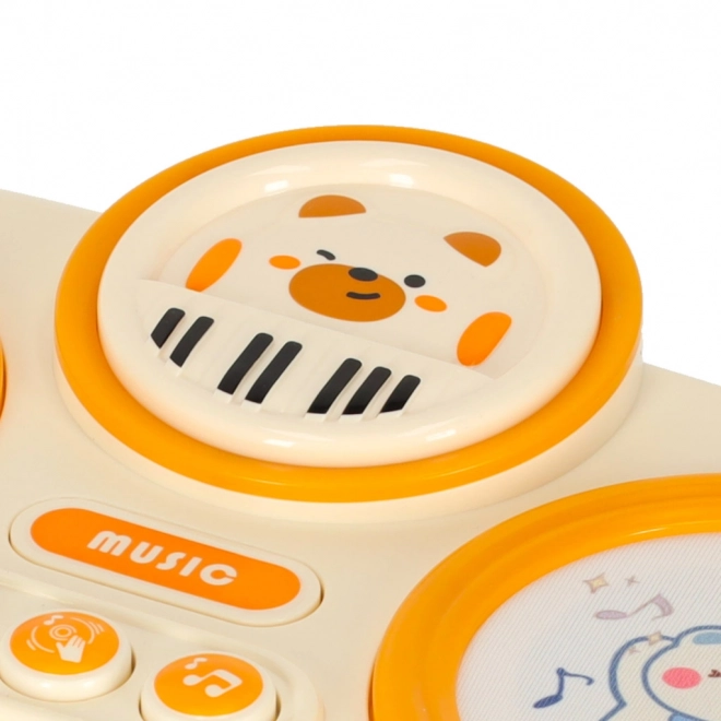Interactieve kinderkeyboard educatief beige