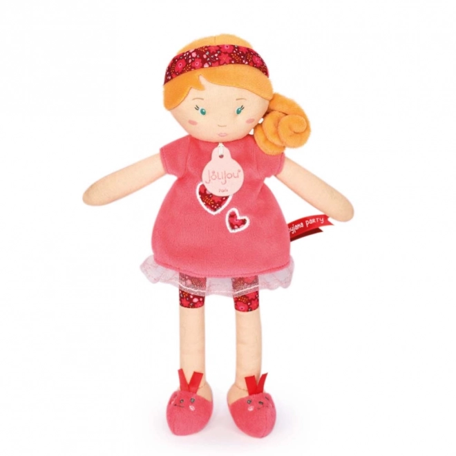 Doudou Jolijou Pop LES PIPELLETTES 25 cm 1 st rood