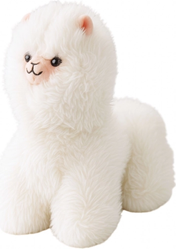 Witte pluche lama 40 cm