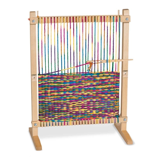 Houten weefgetouw voor kinderen
