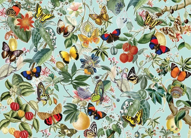Puzzel Fruit en Vlinder Fladderen 1000 stukjes Cobble Hill