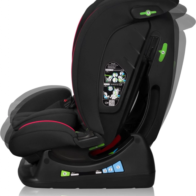 Kinderautostoeltje Lionelo Aart i-Size Zwart Rood 40-150 cm