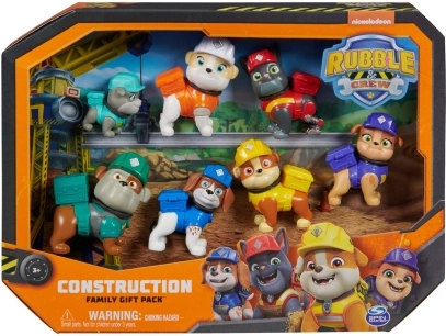Speelfiguren PAW Patrol – Rubble en zijn team, cadeauset 7 stuks