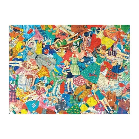 Galison Puzzel Papieren Poppen Vintage 1000 Stukken
