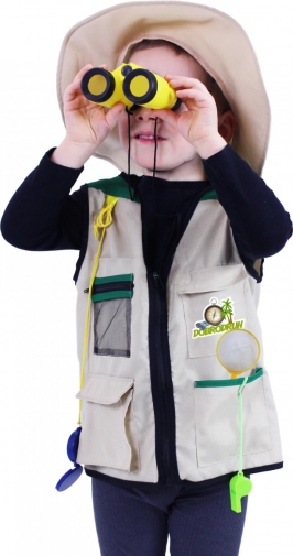 Comfortabel vest met zakken en hoed