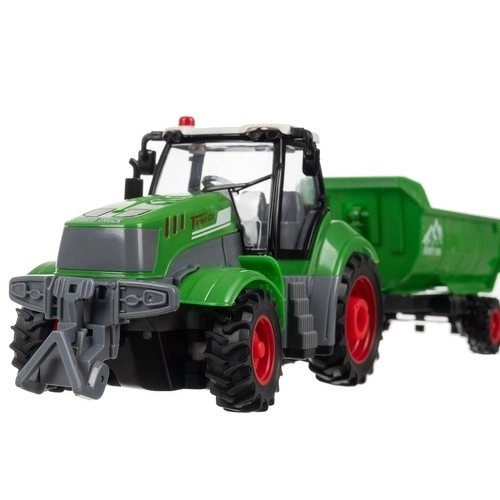 Op afstand bestuurbare tractor Kruzzel met aanhanger