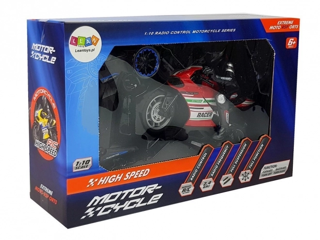 Sport race motorfiets op afstandsbediening 2.4G Bereik 35m Rood