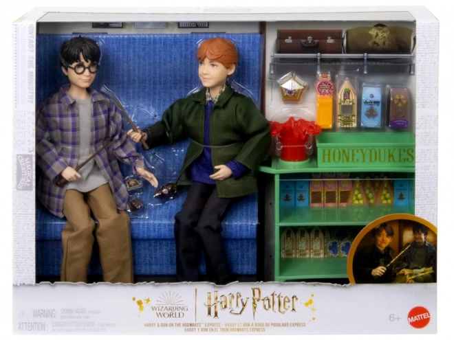 Harry Potter en Ron Wemel in de Zweinstein Expres - set poppen
