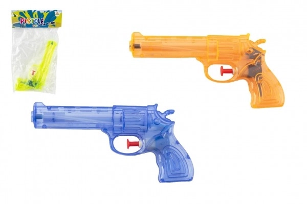 Waterpistool plastic 17cm 3 kleuren in zakje