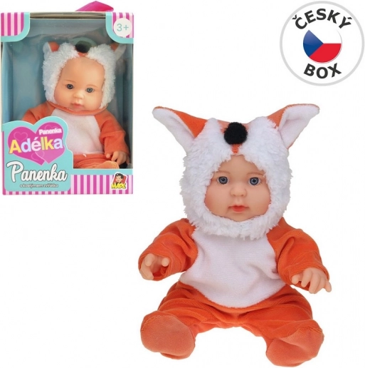 Pop in dierenpakje vos 22,5 cm