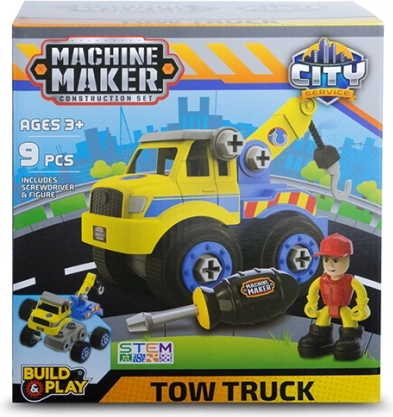 CITY SERVICE voertuigenbouwset Machine Maker voor kinderen