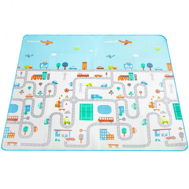 Speelthermomat voor kinderen 180x200 cm - stad