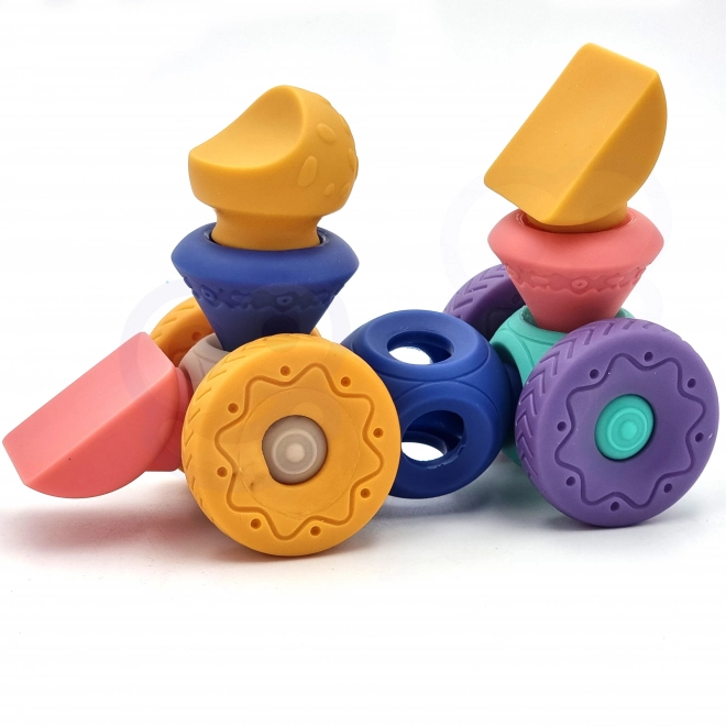 Woopie sensorische bouwblokjes voor kinderen 13 stuks