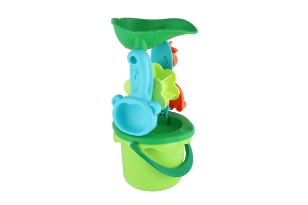 Plastic zandset voor kinderen met emmer en molen