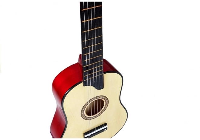 Houten gitaar met een kegelvormige room