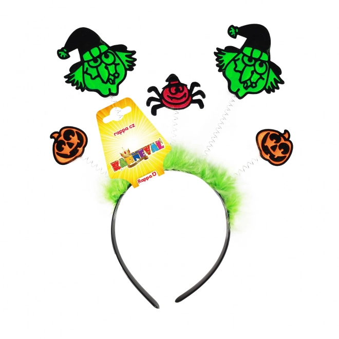 Haarband met pompoenen en heksen