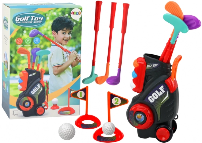 Mini golfset voor kinderen Trolley