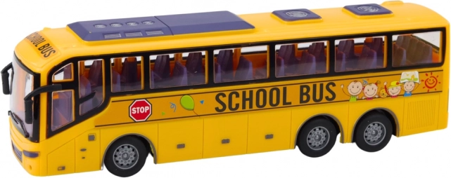 Racende gele schoolbus RC 1:30 met afstandsbediening